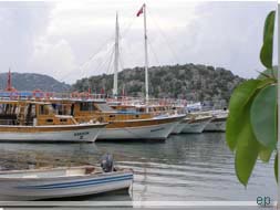 Tyrkiet. Havnen i Kekova/cagiz