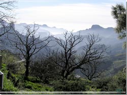 Gran Canaria. Udsigt mod vest fra Cruz de Tejeda.