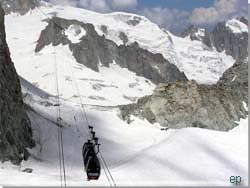 Kabinelift fra Courmayeur til Chamonix. Set fra Helbronner [Klik for et strre billede]