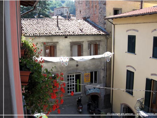 Castelnuovo di Garfagnana. Udsigt fra La Barchetta