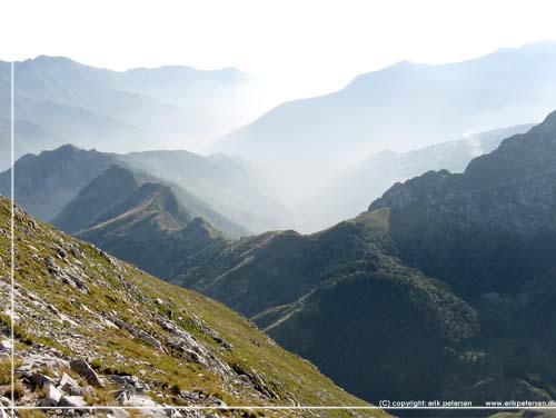 Toscana. Fra trek i Alpi Apuane. Her Pania della Croce (1859 m.o.h.)