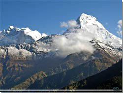 Nepal. Himalaya. Annapurna 1 og Annapurna South [Klik for et strre billede]