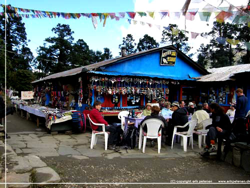 Nepal. Pause i Green View Lodge i Deurali passet