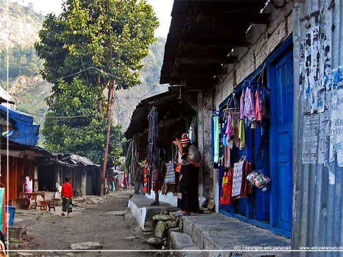 Nepal. Nayapul, et klondyke agtigt omrde