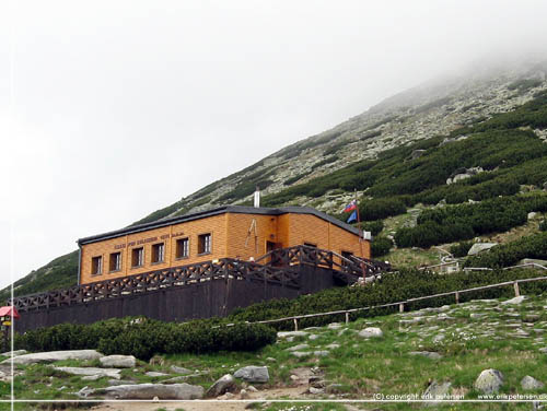 Slovakiet. Refugie Chata pod Soliskom. Fra hytten er der flere ture at vlge