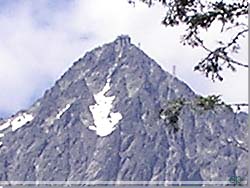 Slovakiet. Udsigt til Lomnický tít (2634 m)