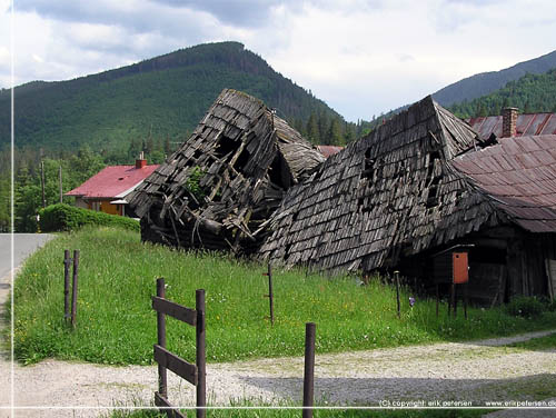 Slovakiet. Zdiar. S kunne den ikke mere, den gamle tr lade