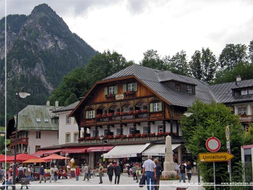 Tyskland. Berchtesgadenland. Schonau am Konigssee. Hotel Schiffmeister