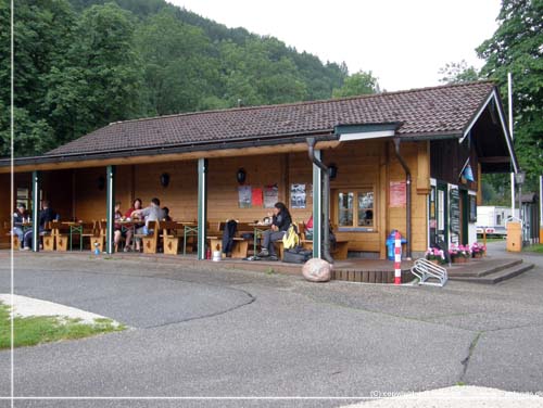 Tyskland. Berchtesgadenland. Camping Mhlleiten. Receptionen