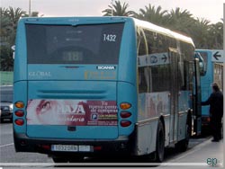 Gran Canaria. Global, hedder busselskabet på sydkysten