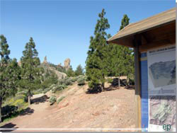 Gran Canaria. La Goleta (1578 moh) med Roque Nublo i baggrunden