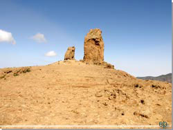 Gran Canaria. Roque Nublo, 'Sky Klippen', troner for enden af det flade plateau