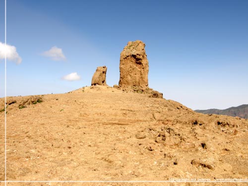 Roque Nublo troner p det flade plateau