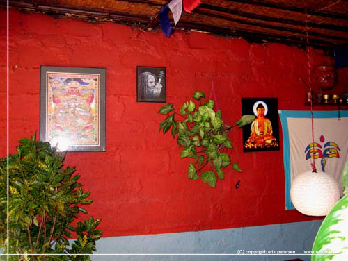 Nepal. Pokhara. Fra en lille traditionel familie restaurant, Lake side, Baidam [copyright: erikpetersen.dk]