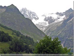 TMB. Fra Chalet Col de Fenetre i Ferret er der udsigt til Glacier du Dolent