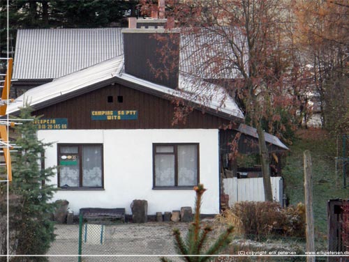 Zakopane. Camping SN PTT, lige ved siden af Pensjonat Klownowy Dwr. Set fra altanen