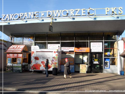 Zakopane Dworzec, busstationen i udkanten af city