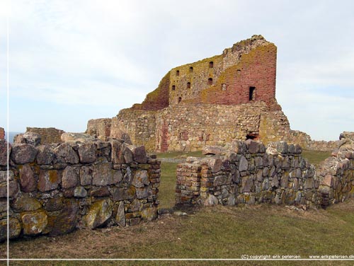 Bornholm. Hammershus Slotsruin