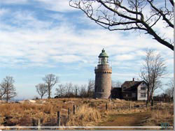 Bornholm. Hammer Fyr og det hjeste punkt p turen med ca 65 m.o.h. [Klik for et strre billede]