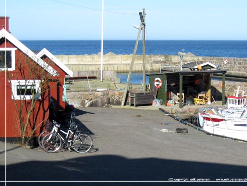 Bornholm. Den lille havn i Sandvig