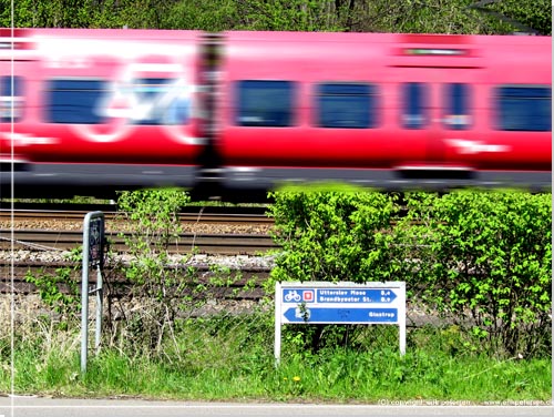 Vestvolden. Jernbanen Kbenhavn-Roskilde giver en lille omvej