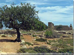 P plateauet over Loutro ligger ruinen af et gammelt tyrkisk fort