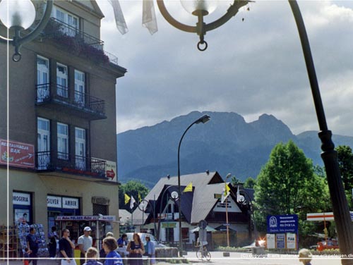 Zakopane. Fra byens hovedstrg