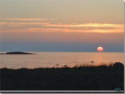 Fantastisk solnedgang