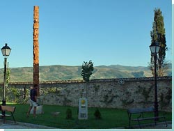 Refugie grden i Ponferrada. 202 km til Santiago