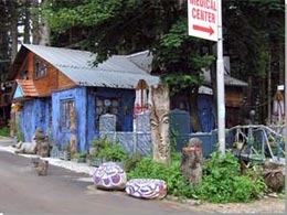 Bulgarien. Rila. The Blue House i Borovec