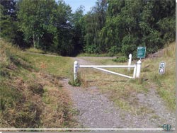 Indgang til Hedeland Naturpark fra Tranemosevej