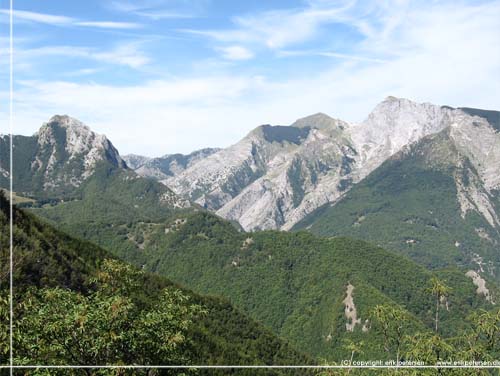 Toscana. Alpi Apuane trek. Dag 3. Udsigt til De Vilde Bjerge