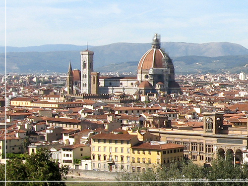 Toscana. Firenze set fra Piazzala Michelangelo