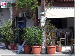 Café Maria på hovedgaden i Lefkoyia