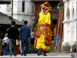 Nepal. Kathmandu. Ved Pashupati [Klik for et strre billede]