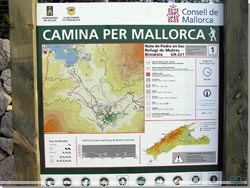 Consell de Mallorca str bag skiltningen af de mange stier