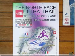 Plakat for Ultra Trail du Mont Blanc (UTMB), her fra 2006