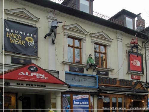 Masser af butikker i Zakopane med frilufts- og vandreudstyr