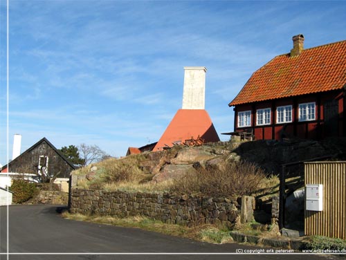 Bornholm. Ved havnen i Gudhjem